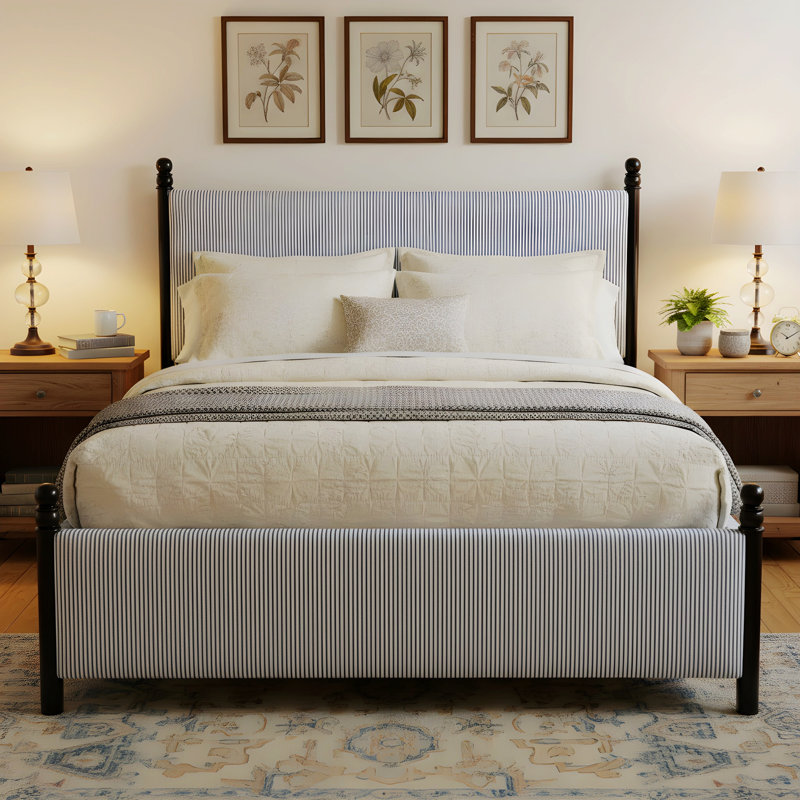 Lit tapissier pour chambre à coucher, Grand lit