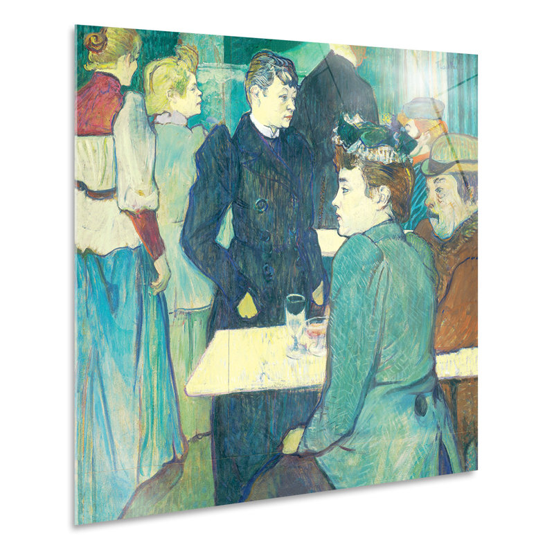 Henri De Toulouse - No Frame Painting, Plastic/Acrylic, 70cm H x 70cm W