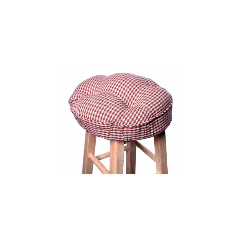 Coussin de tabouret de bar Villasenor, Rouge