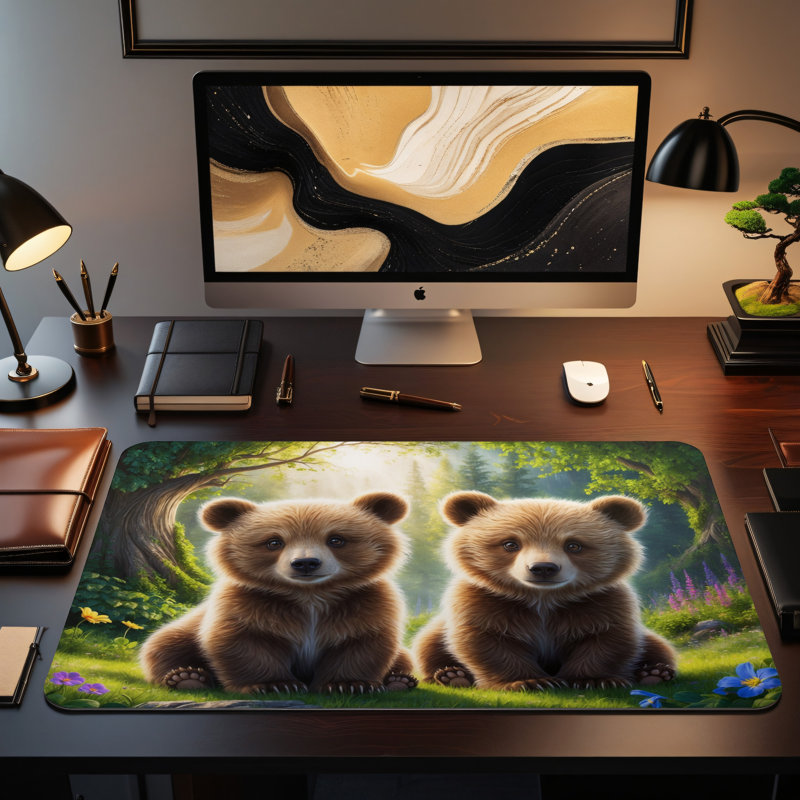 Polyester Desk Pad, 14.4x12.1