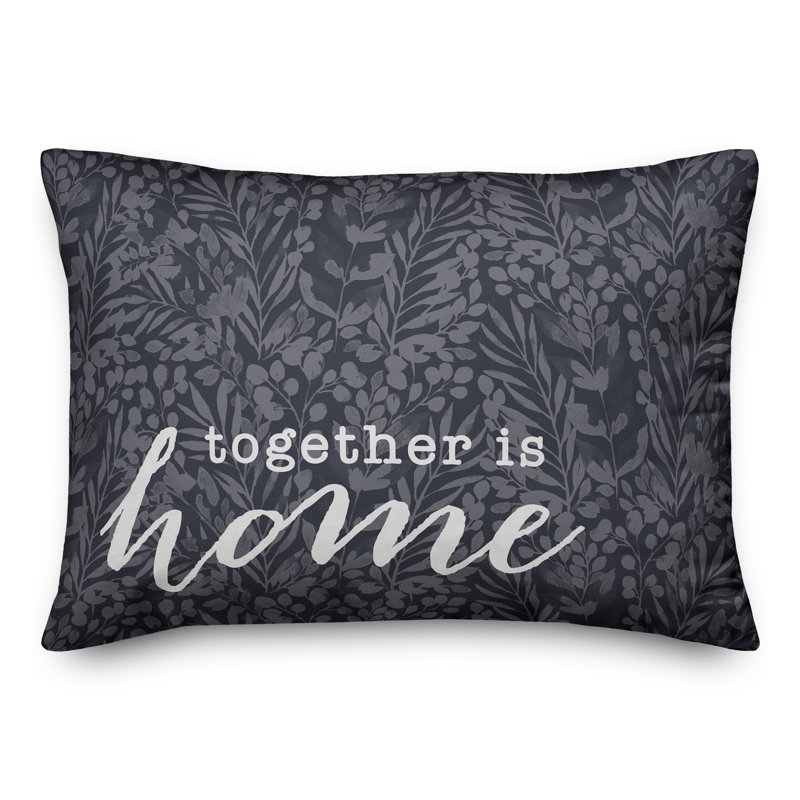 Coussin décoratif intérieur / extérieur en polyester , Bleu marine, H 14 po x l 20 po