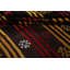 Tapis rouge/jaune en laine fait main kilim Anne-Terez