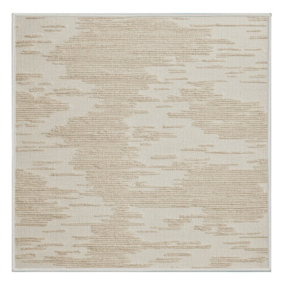 Machine Washable Abstract Beige Area Rug