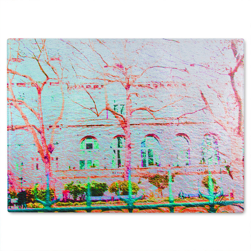 Tree In London  Glass Chopping Board