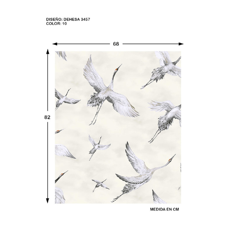 Tayler 10m x 68cm Matte Roll, White