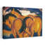 Little Yellow Horses Classic Abstract Contemporary Horse Landscape Wildlife Wall Art Print 1 Piece Wrapped Canvas Wall Art-1343206655
