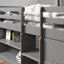 Lit mezzanine simple avec rangement Fabiana