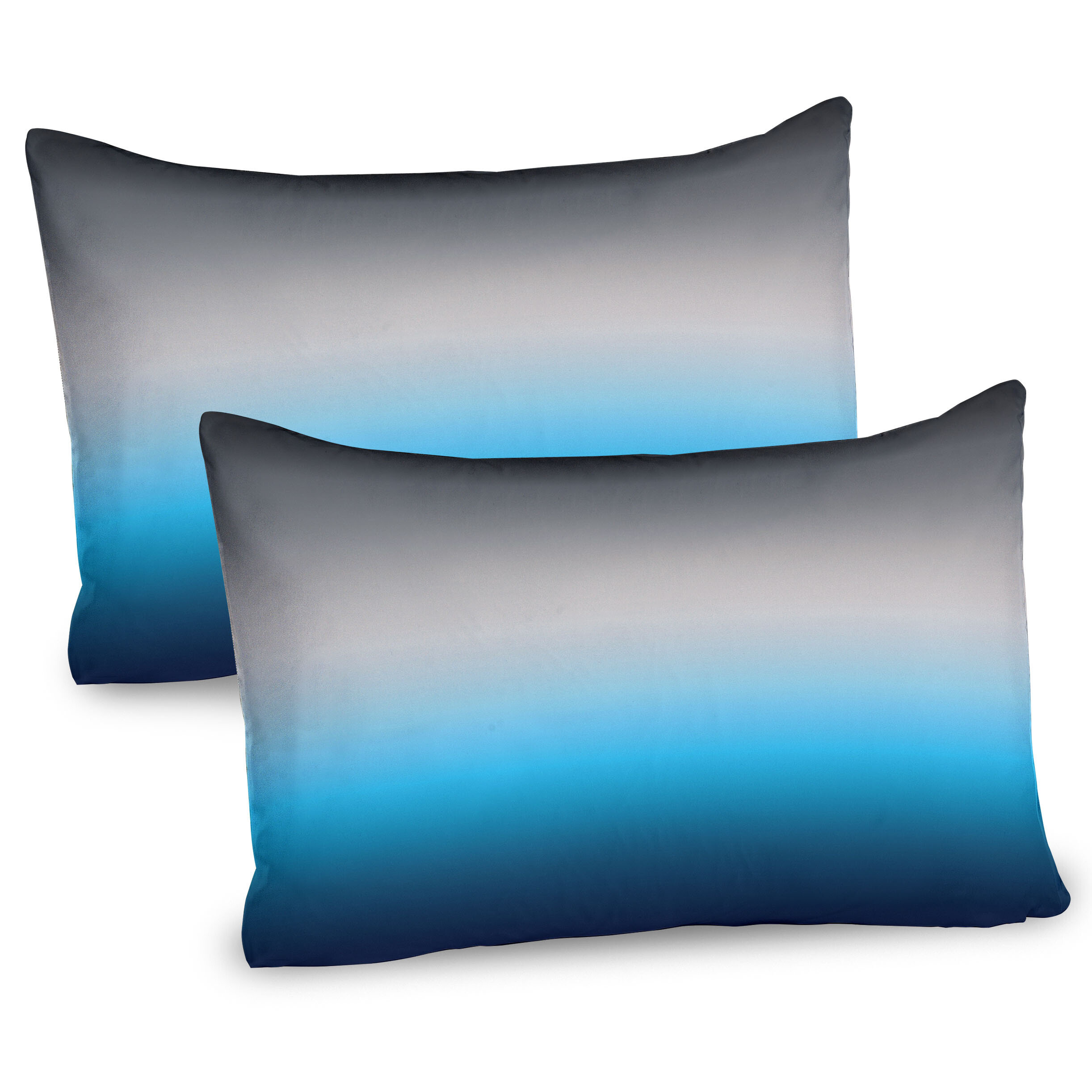 Ambesonne Ombre Pillow Sham 2 Pack Abstract Color Change Pattern Grey ...