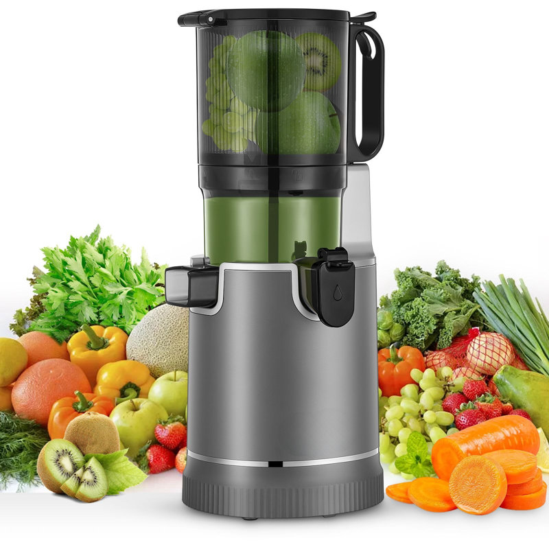 Cold Press Juicer With 5.3" Extra Wide Feed Chute For Whole Fruits - High Yield, Easy To Clean, 250W Slow Masticating Motor  Option 3 (Benefit-Driven):