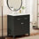 Meuble-lavabo de 30 po avec lavabo en céramique, armoire de salle de bain simple avec 2 portes et une tablette