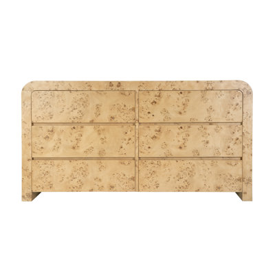 Cora 60" Burl Wood Double Dresser