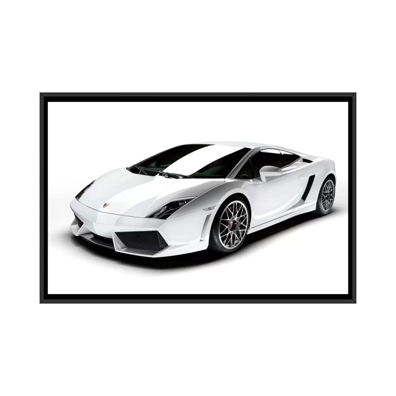 Lyall «Lamborghini Gallardo Lp 560-4», reproduction sur toile, H 18 po x l 26 po x P 1,5 po, Toile avec cadre flottant noir