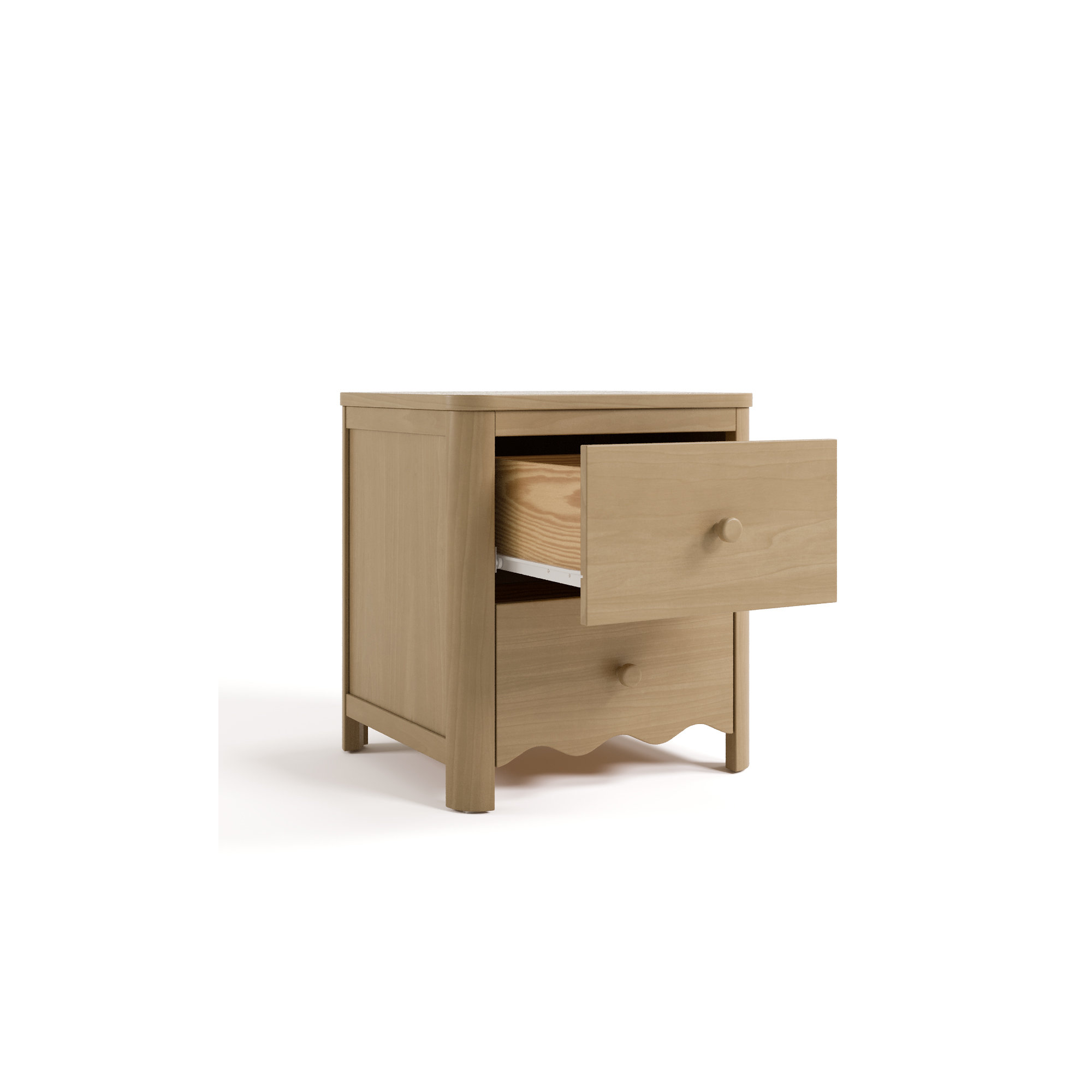 Casablanca 2 Drawer Nightstand, Driftwood