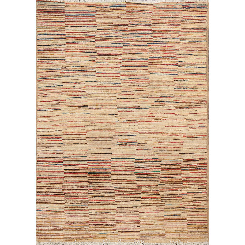 Striped Gabbeh  Oriental Area Rug 3x4