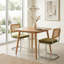 35" Square Dining Table for 2-4, Mid-Century Small Kitchen Table with Rubberwood Legs-1470618160