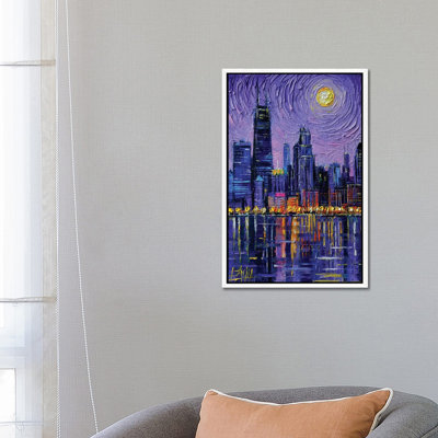 Chicago Skyline 1 Piece Painting on Canvas