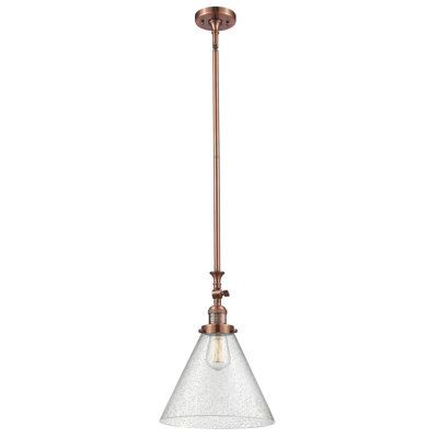 Luminaire suspendu conique 1 lumière