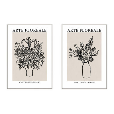 Arte Floreale 2-Piece Wall Art Set
