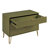 Dumbo 35" Fluted Dresser In Olive Green (3-Drawer)-583326909