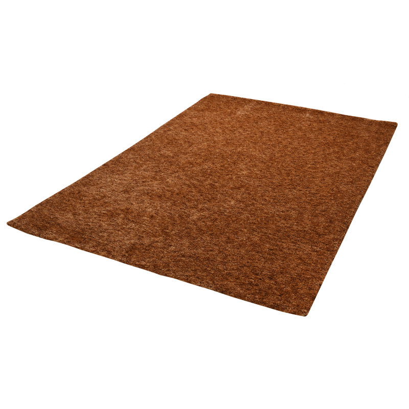 Amiyiah Solid Colour Hand Woven Area Rug, Rectangle 140 x 200cm