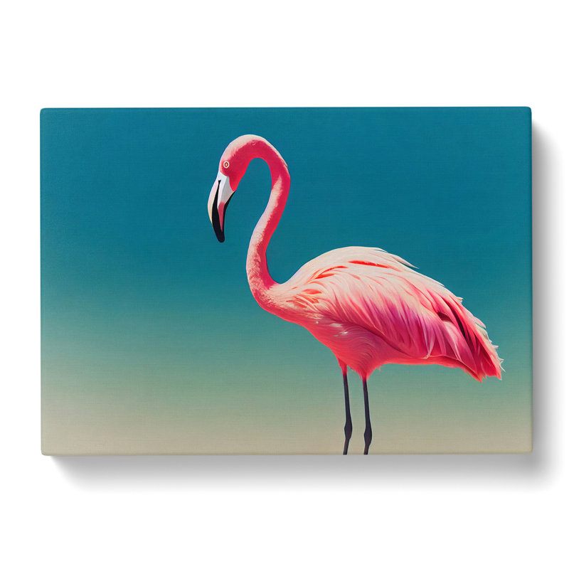 Soulful Flamingo - Wrapped Canvas, 35cm H x 50cm W x 3cm D