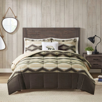 Ensemble d'édredon en duvet synthétique très grand avec coussin décoratif d'inspiration sud-ouest pour un confort et un style toute l'année