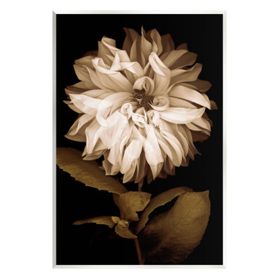 Art mural moderne sur toile flottante, "Modern White Petals" par Caroline Kelly