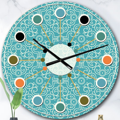 Horloge murale rétro Mid-Century