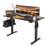 Electric Height Adjustable Standing Desk with Hooks-1887789156-1887789153