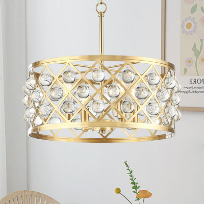  Lustre tambour 4 lumières Glam