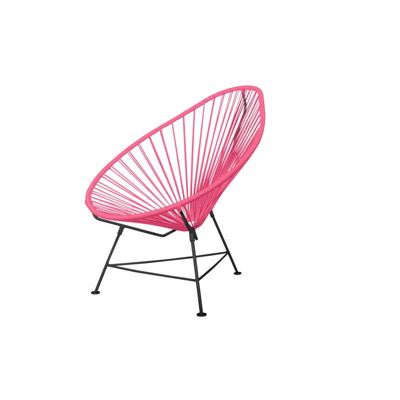 Chaise de jardin, Rose/noir