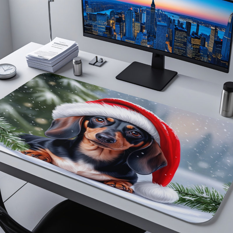 Polyester Desk Pad, 14.4x12.1