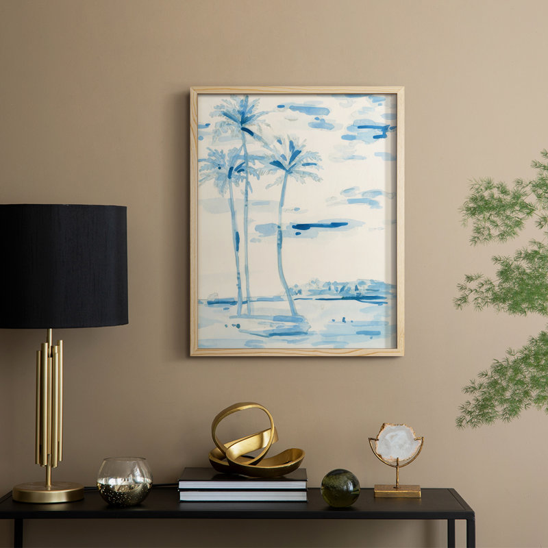 «Coconut Grove II», reproduction encadrée - bois massif, Natural, H 15 po x l 12 po