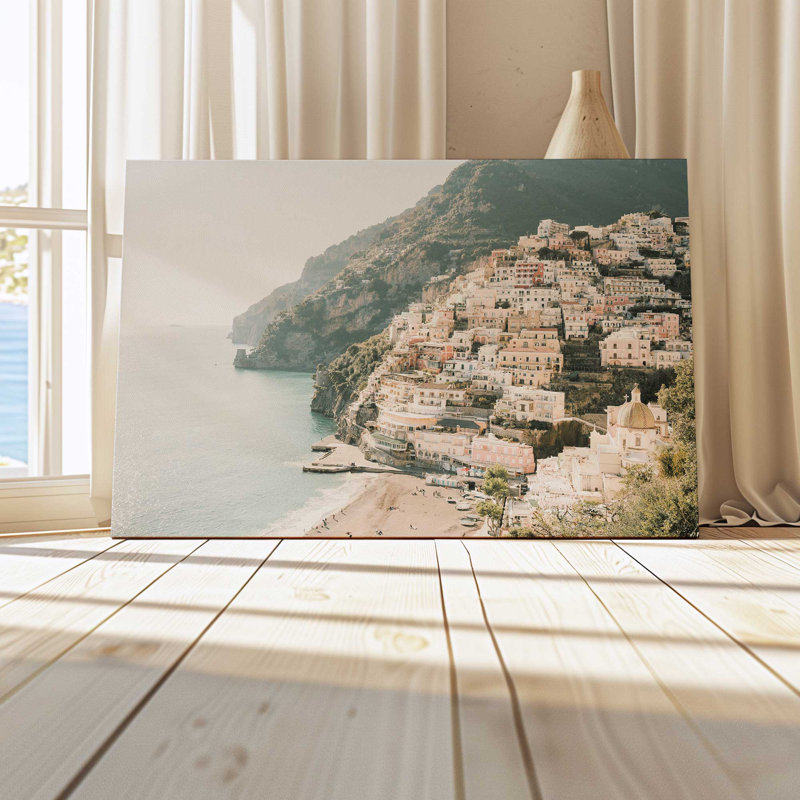 Impression sur toile tendue Seaside Sanctuary, H 32 po x l 48 po x P 1,25 po, Toile tendue