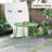 Metal Patio Table Outdoor Round Side Tables-1770098752