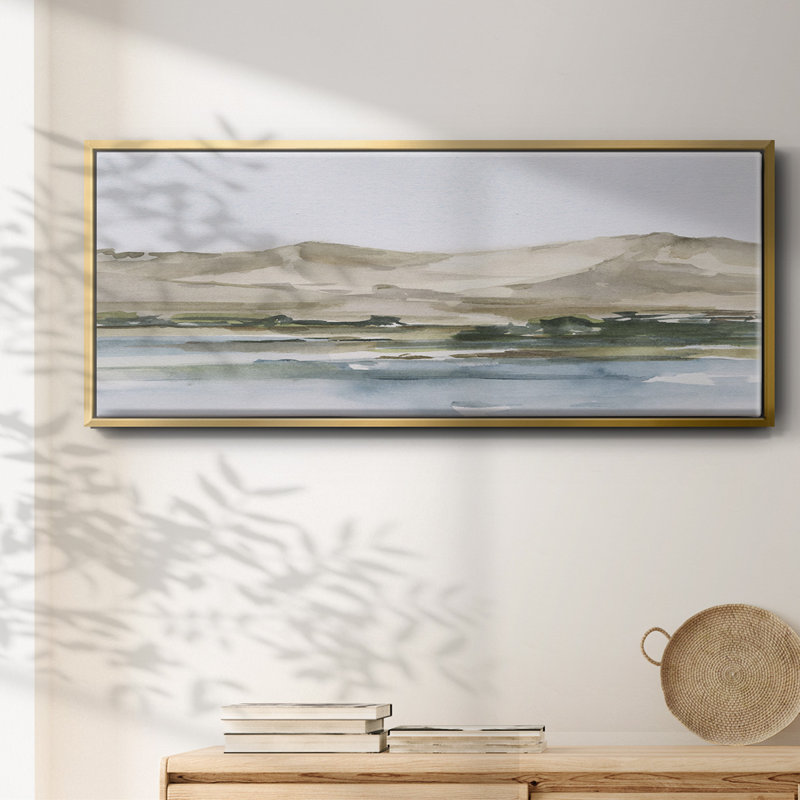 Desert Mountains II - toile encadrée, H 20 po x l 50 po