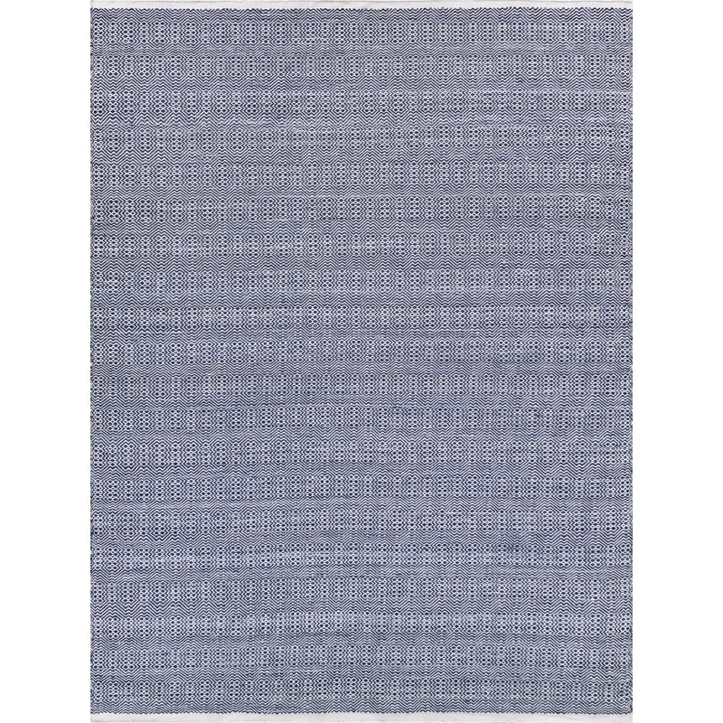 Echo Geometric Area Rug in Ivory, Rectangle 3' x 5'