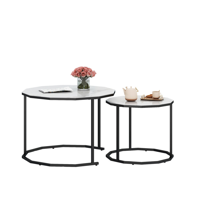 Table basse, table basse, table centrale Clairese, Noir