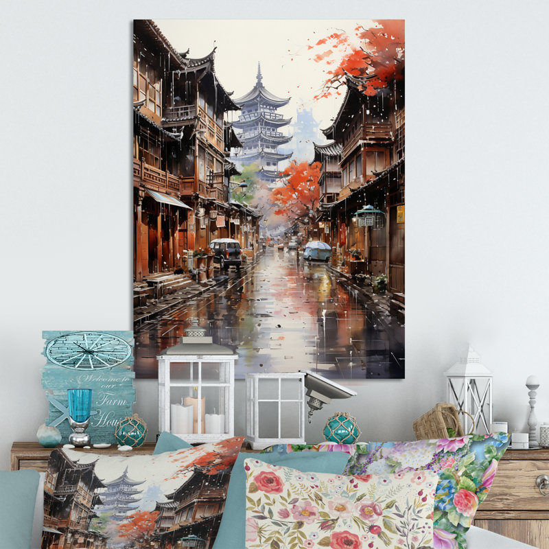 Japon, art de Kyotos, Distinions de Gion, H 40 po x l 30 po x P 1 po