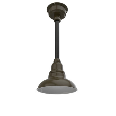 Luminaire suspendu 1 lumière del à simple dôme Idella