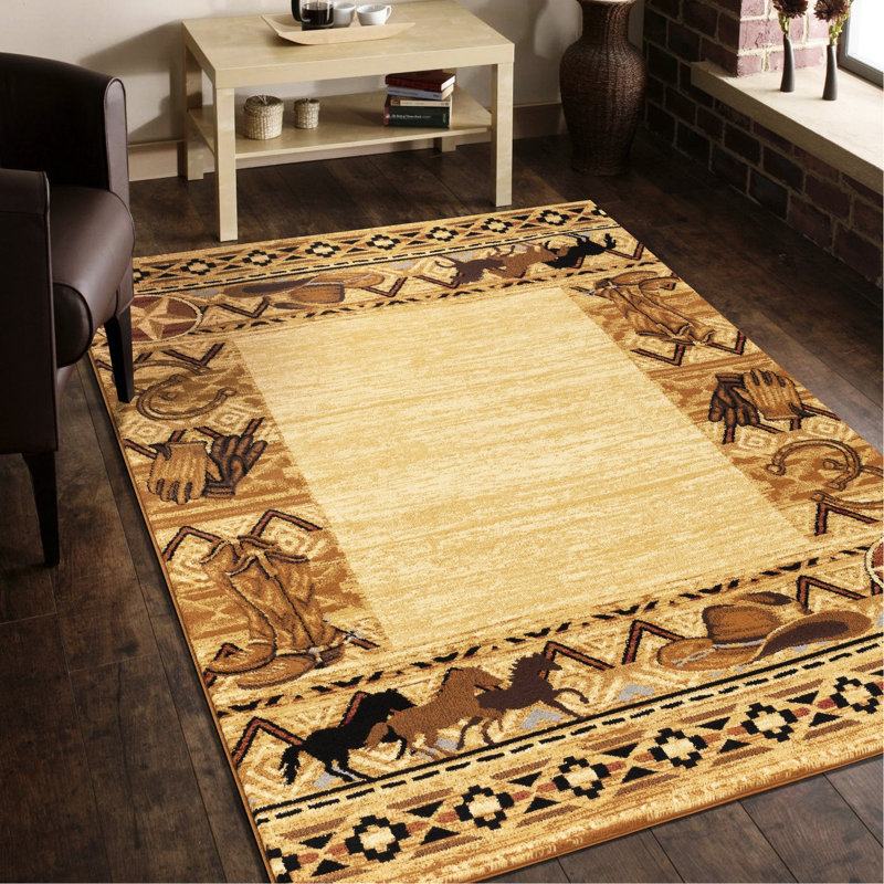 2 pi 7 po Tapis de style beige X 3, polypropylène et jute, teint, pour les espaces à circulation élevée et tapis pour animaux de compagnie, po