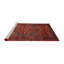 Tapis oriental multicolore tissé à la machine Oriental-1013208551