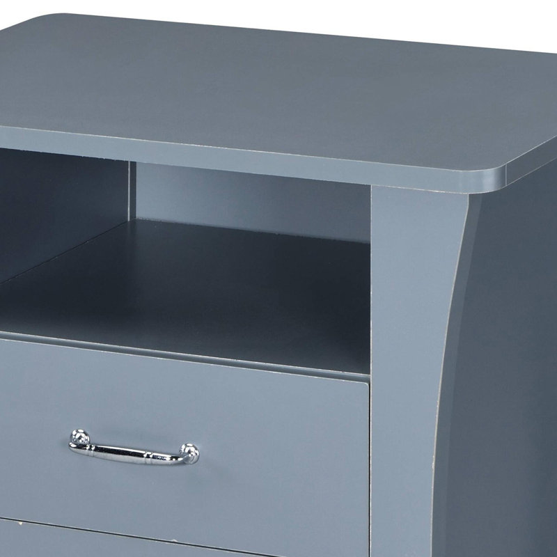 Rustic Natural Finish Accent Table, Gray/Silver