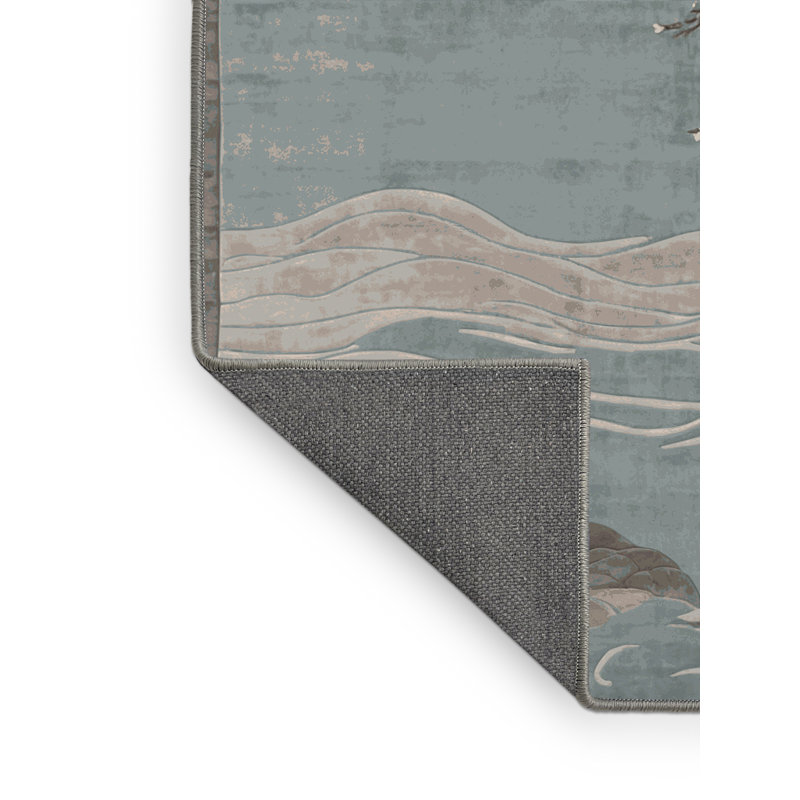 Tapis gris soyeux et moelleux, Tapis de couloir 2 pi x 4 pi