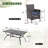 Leonard 6 - Person Patio Dining Set with Rectangular Table , Cushions Included