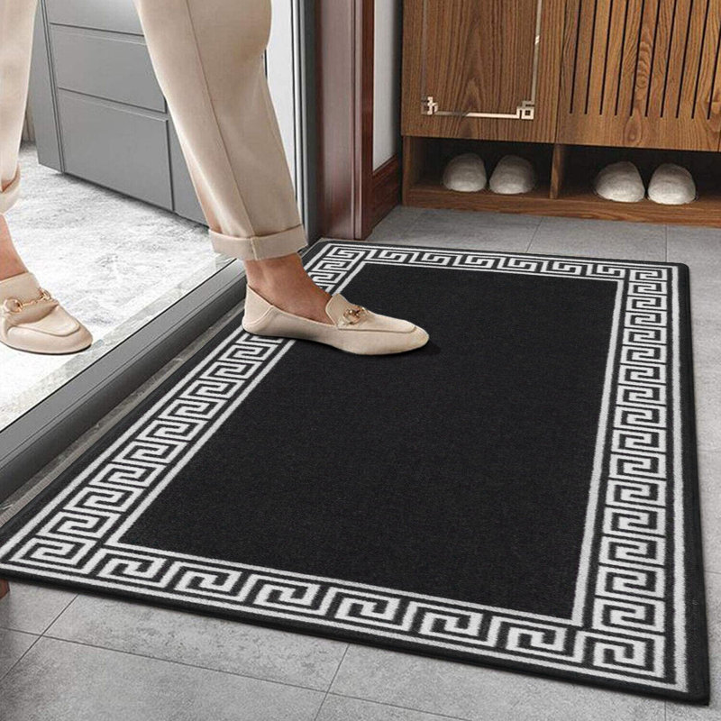 Rayville Non-Slip Geometric Indoor Doormat, 66cm W x 120cm L