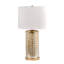 Lampe de bureau 25 po en verre et fer Brutus