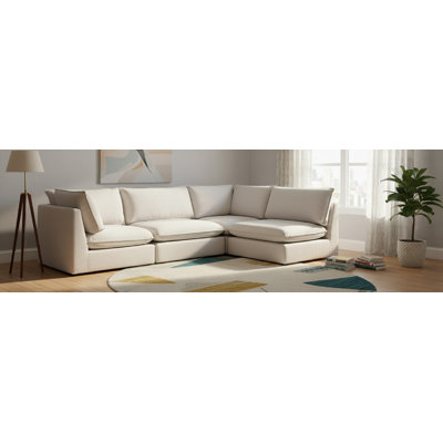 Tupman Upholstered L-Shaped Sectional Reversible