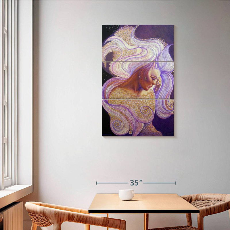 Leisha Abstract Angel, 57" H x 36" W