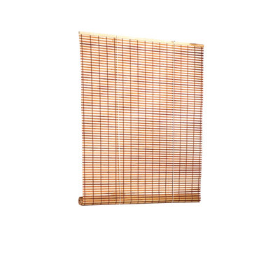 Semi Sheer Wood Roll-Up Blind